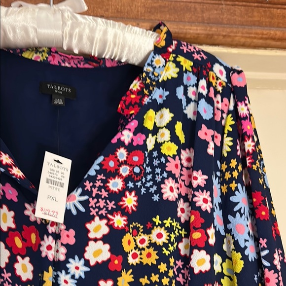 NWT Talbots floral V-Neck Dress - Picture 8 of 16